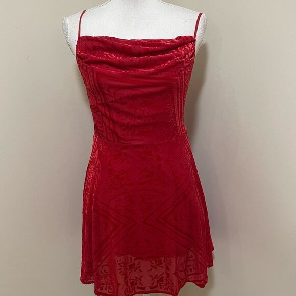 UO lexi Velvet Cowl Neck Mini Dress size M 
NWOT never worn before - Picture 6 of 8